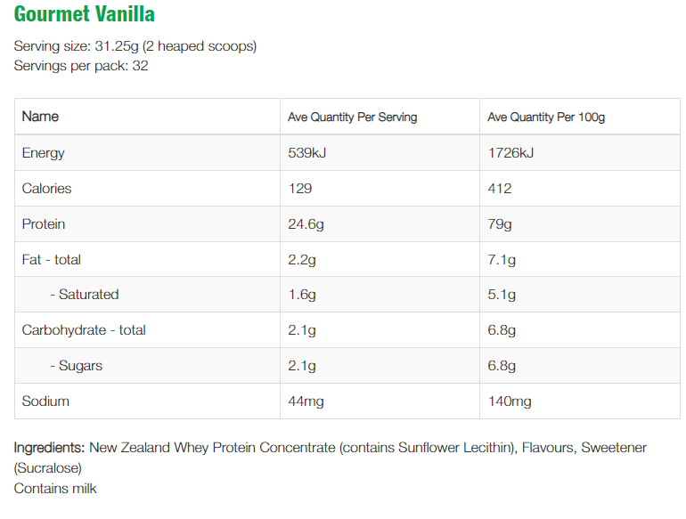 NZProtein NZ Whey Protein 1KG x2