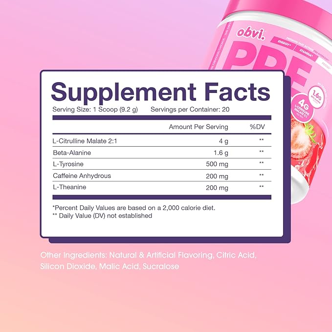 Obvi Pre Workout For Woman