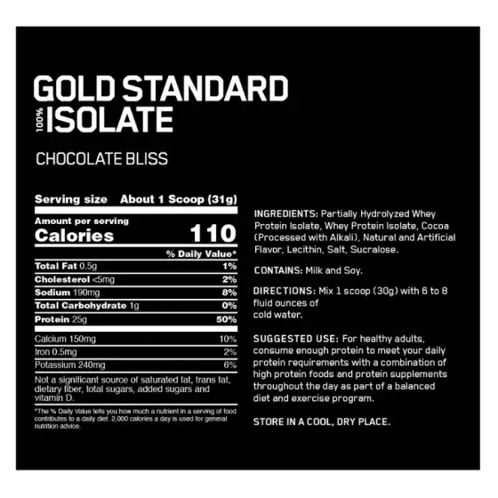 Optimum Nutrition 100% Whey Isolate