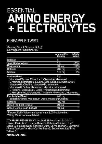 Optimum Nutrition Amino Energy + Electrolytes