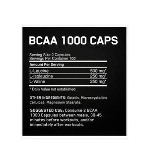 Optimum Nutrition BCAA 200 Caps