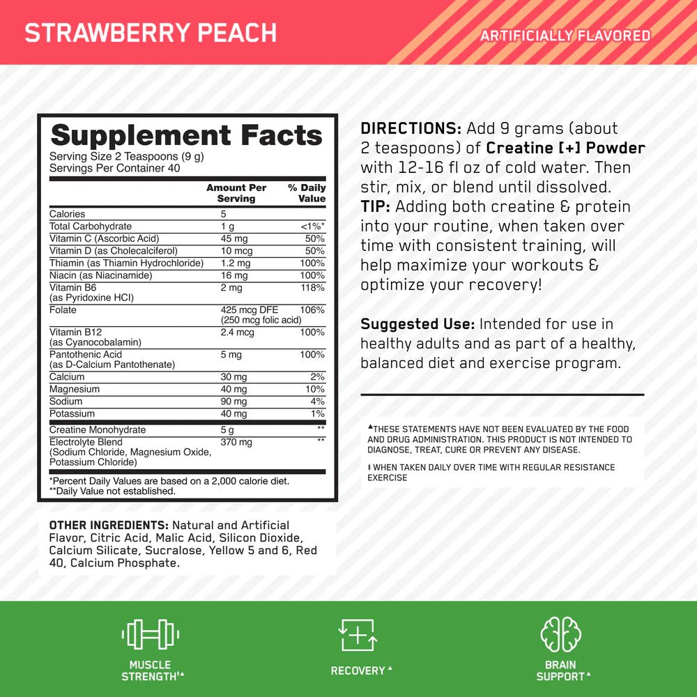 Optimum Nutrition Creatine+