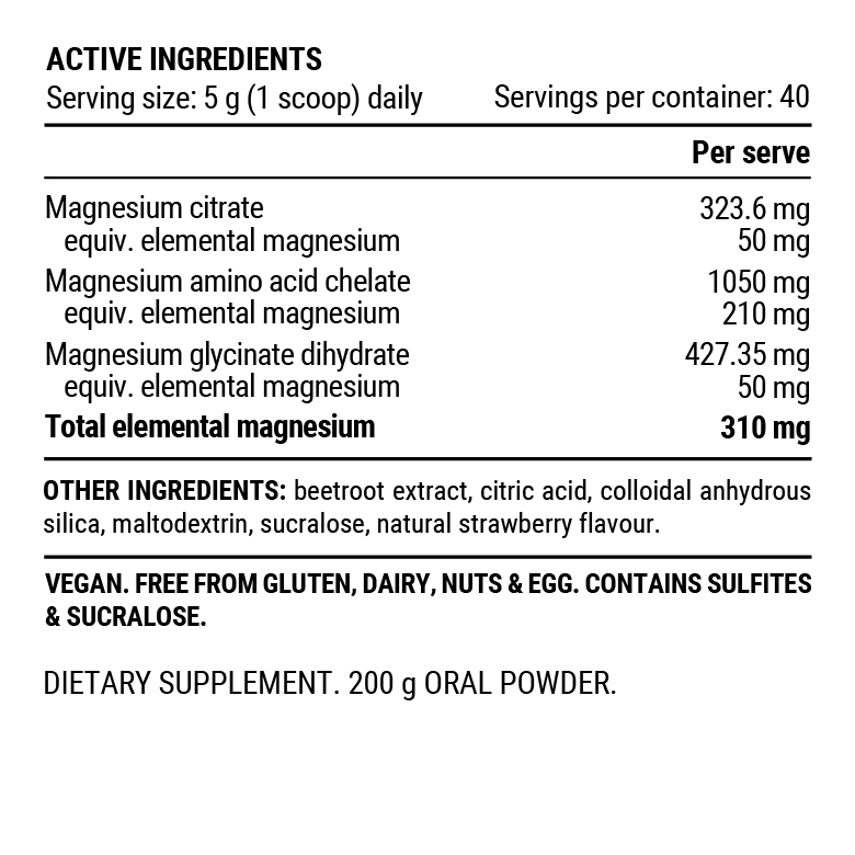 Pillar Performance Triple Magnesium Powder