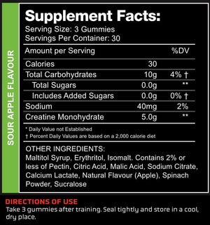 Premium Nutrition Creatine Gummy Bears