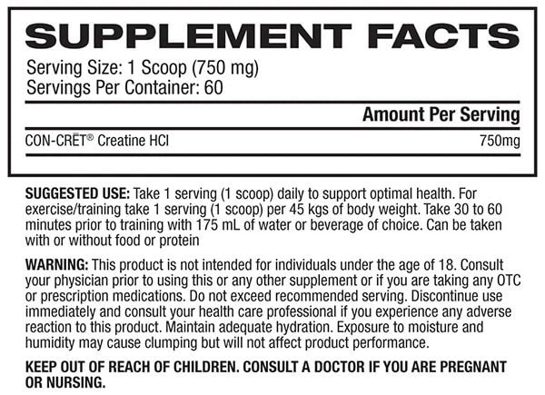 Promera Con-Cret Creatine HCl