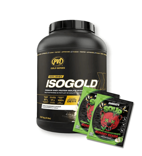 PVL Gold Series ISO Gold 5Lb + 2 Free Creatine Gummies Samples