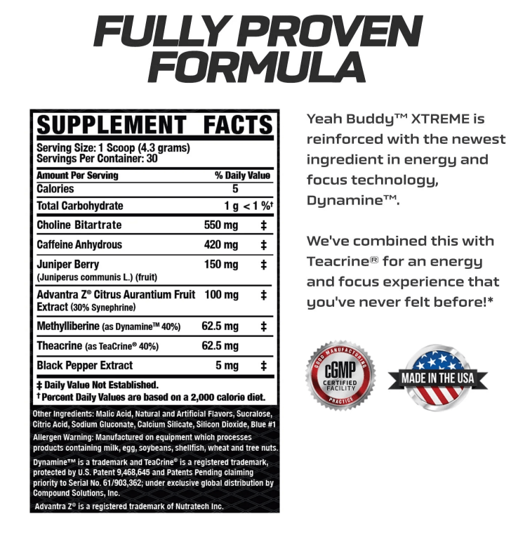 Ronnie Coleman YEAH BUDDY™ Xtreme Pre-Workout Powder