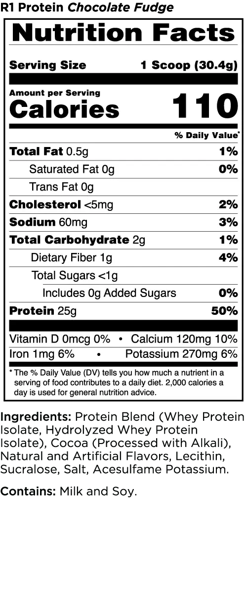 Rule 1 Protein Whey Isolate/Hydrolysate