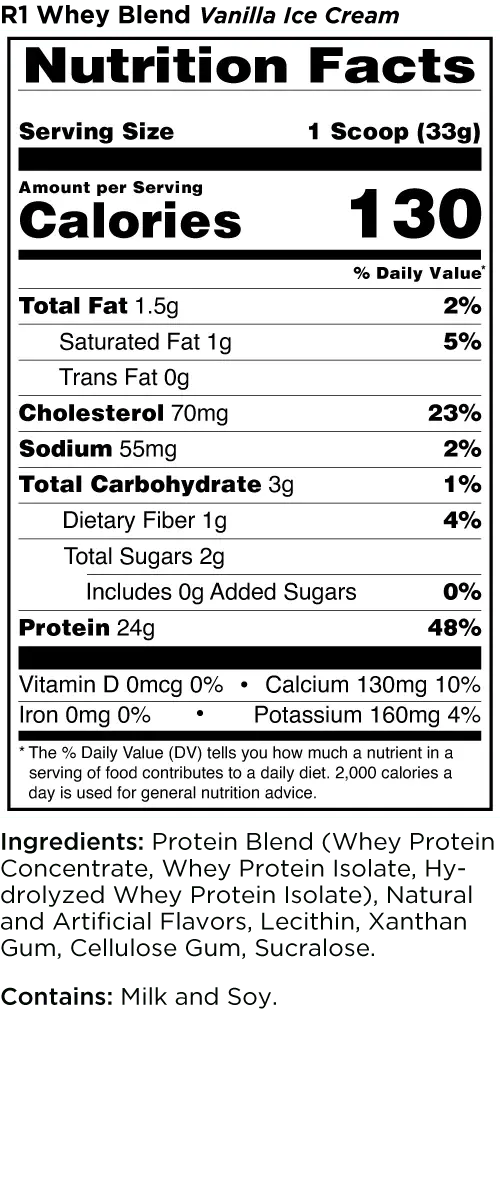 Rule 1 Whey Blend Protein 2Lb