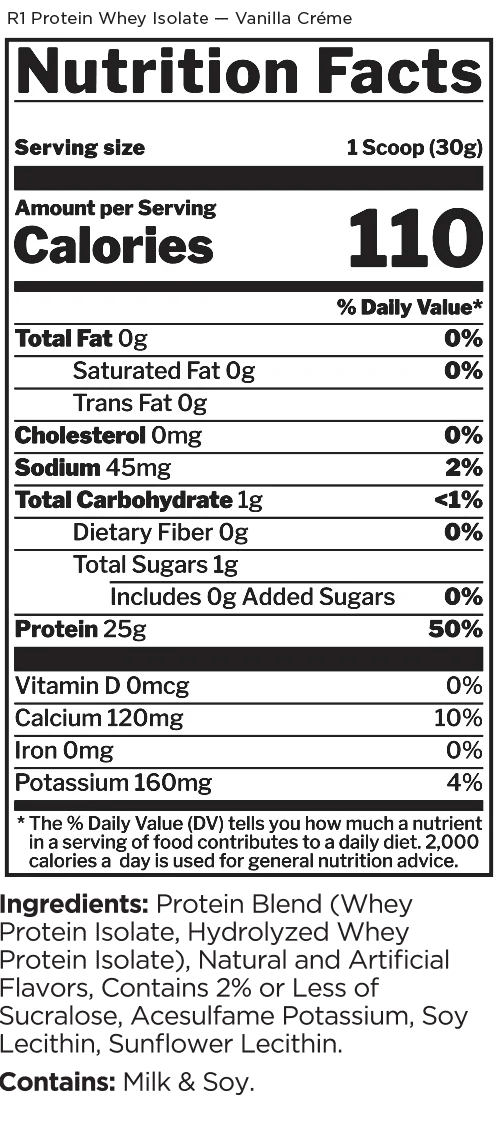 Rule One R1 Whey Isolate