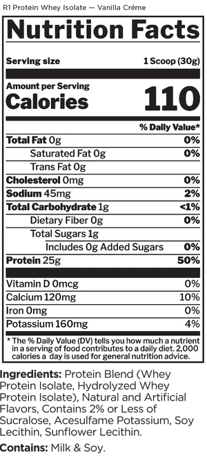 Rule One R1 Whey Isolate