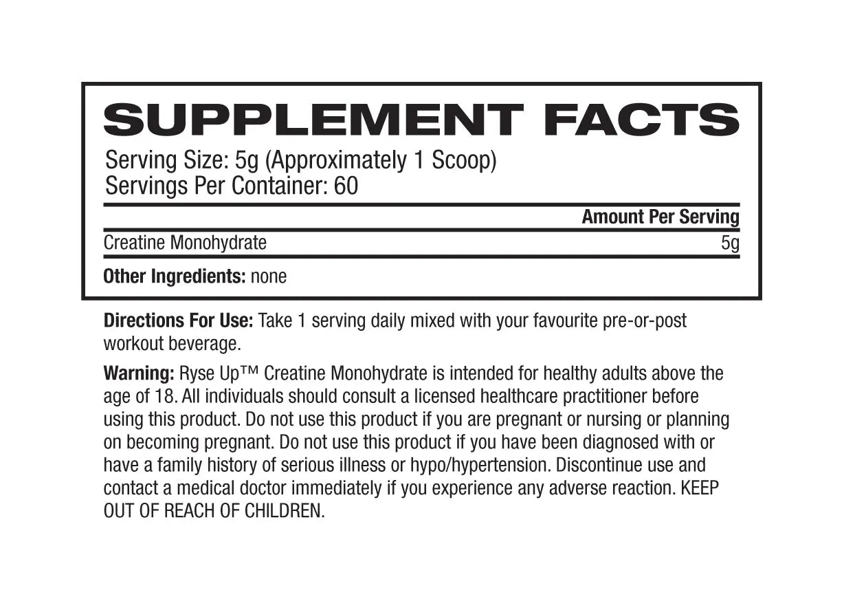 Ryse Creatine Monohydrate