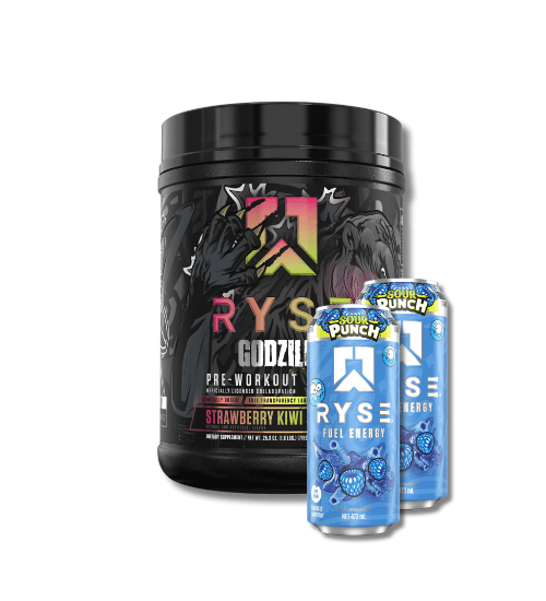 Ryse Godzilla Pre Workout + 2 FREE Energy Cans