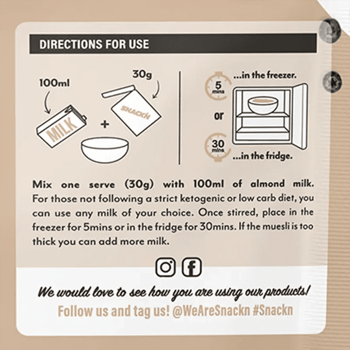 Snackin Bircher Muesli 450g