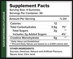 Swoleys Creatine Monohydrate Sour Gummy Bears