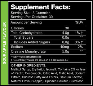Swoleys Sour Creatine Gummy Bears