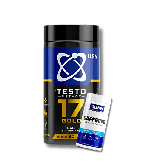 USN 17 Testo Methox Gold + FREE Caffeine Caps