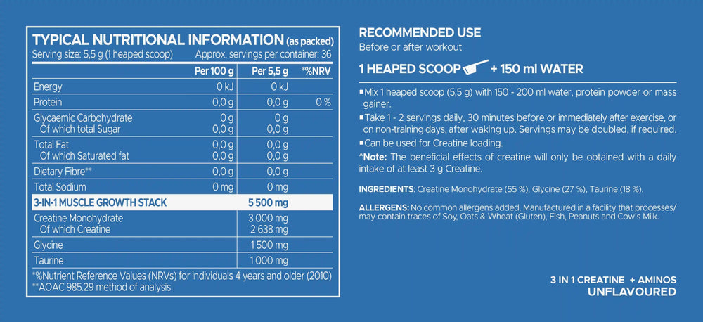 USN Pure Creatine 3-In-1
