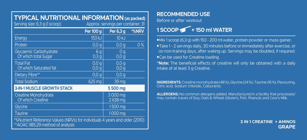 USN Pure Creatine 3-In-1