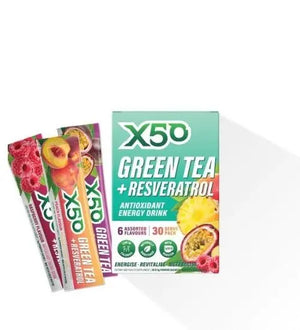 x50 Green Tea + Resveratrol Assorted