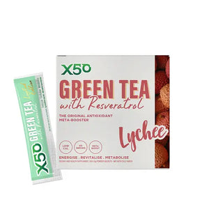 x50 Green Tea + Resveratrol Lychee 60s