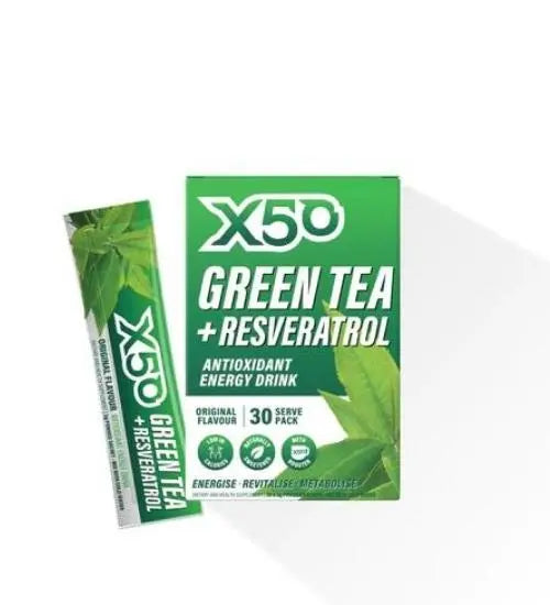x50 Green Tea + Resveratrol Original + Free Shaker