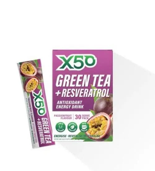 x50 Green Tea + Resveratrol Passionfruit