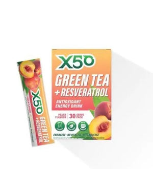 x50 Green Tea + Resveratrol Peach