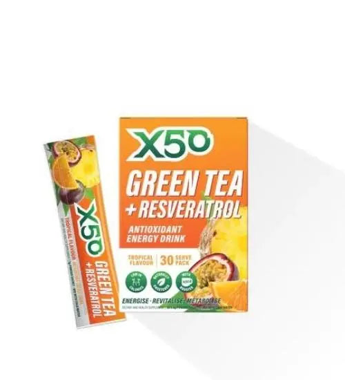 x50 Green Tea + Resveratrol Tropical