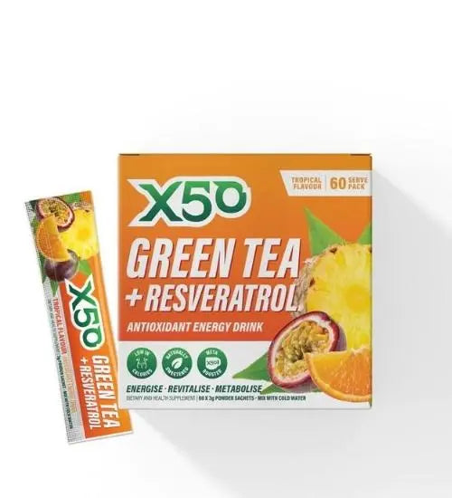 x50 Green Tea + Resveratrol Tropical