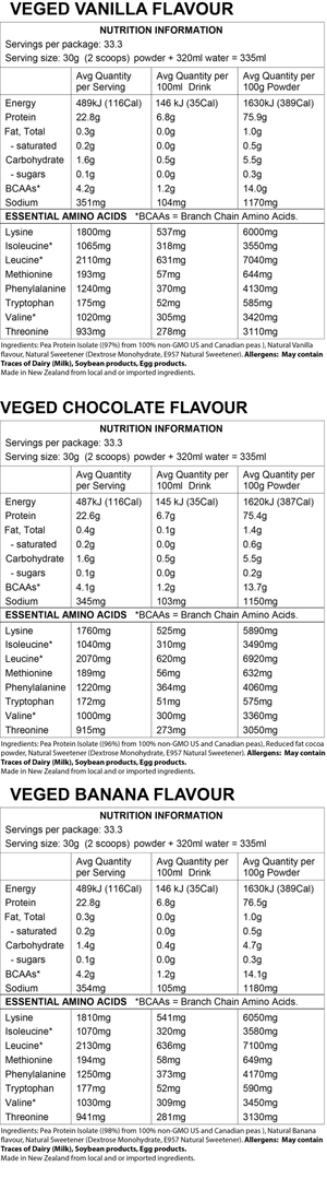 Zealea Vege'd Vegetable Protein 1kg